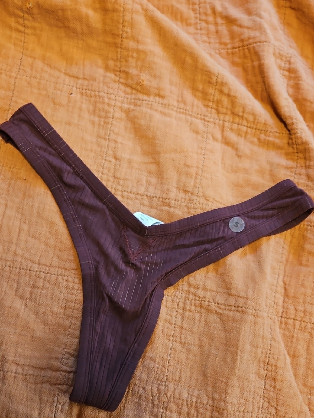 aerie Nwt  Burgundy Thong